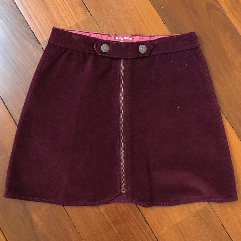 Burgundy skirt